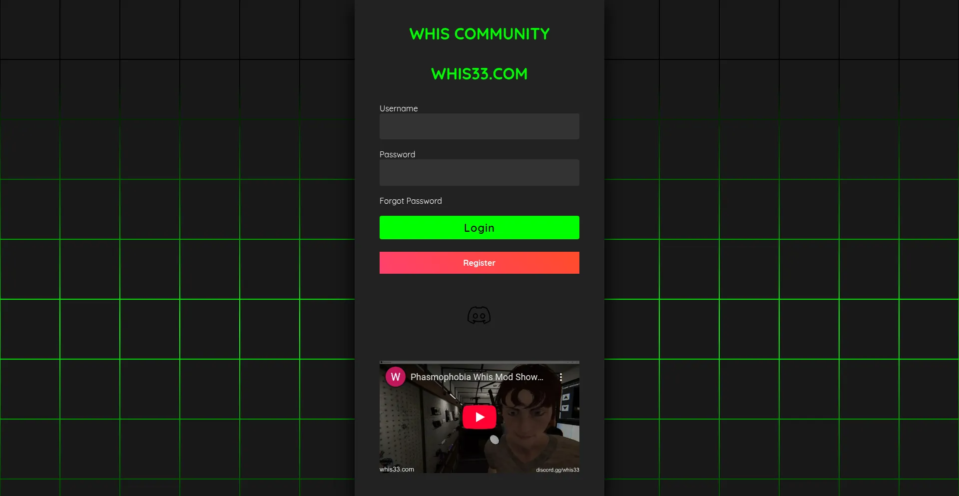 Website screenshot of Whis33.com