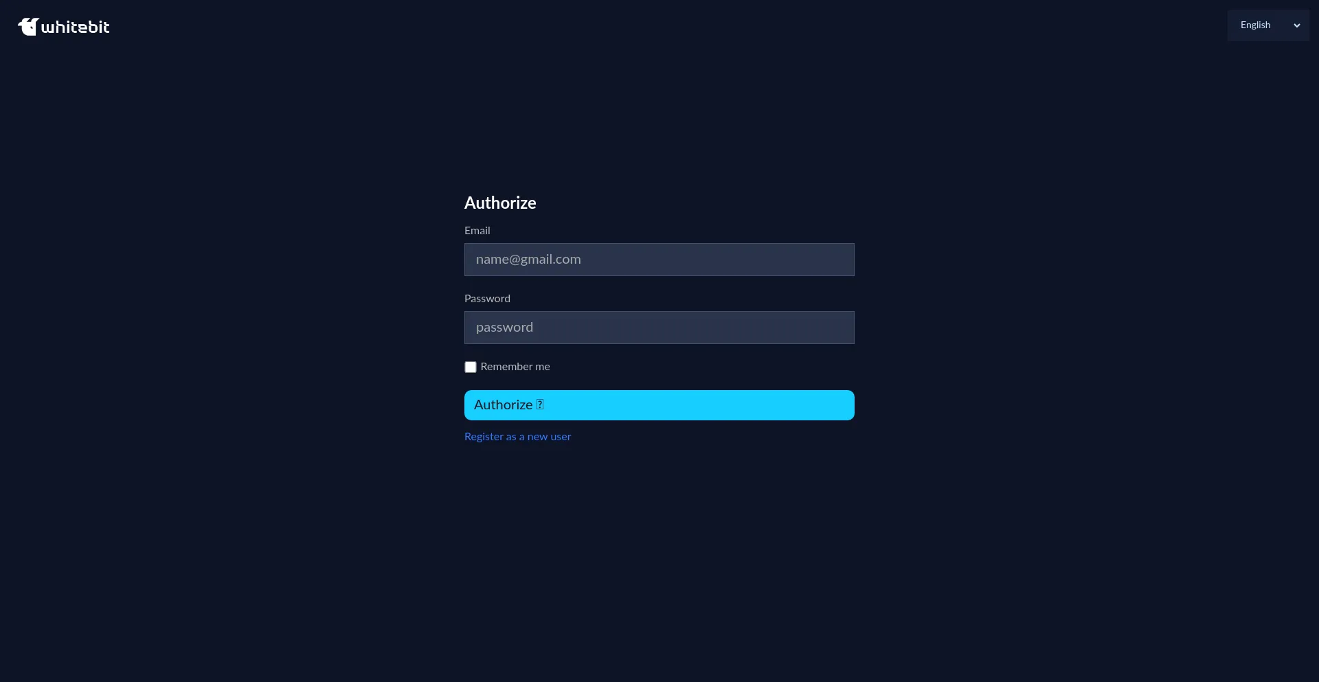 Website screenshot of Whitebittrading.world