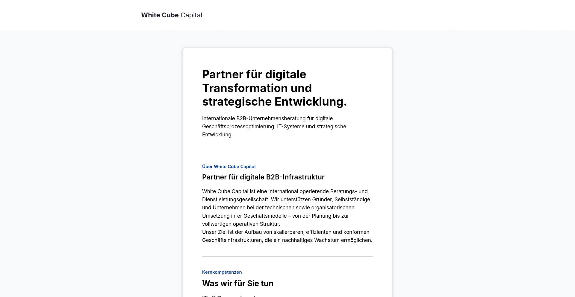 Whitecubecapital.de