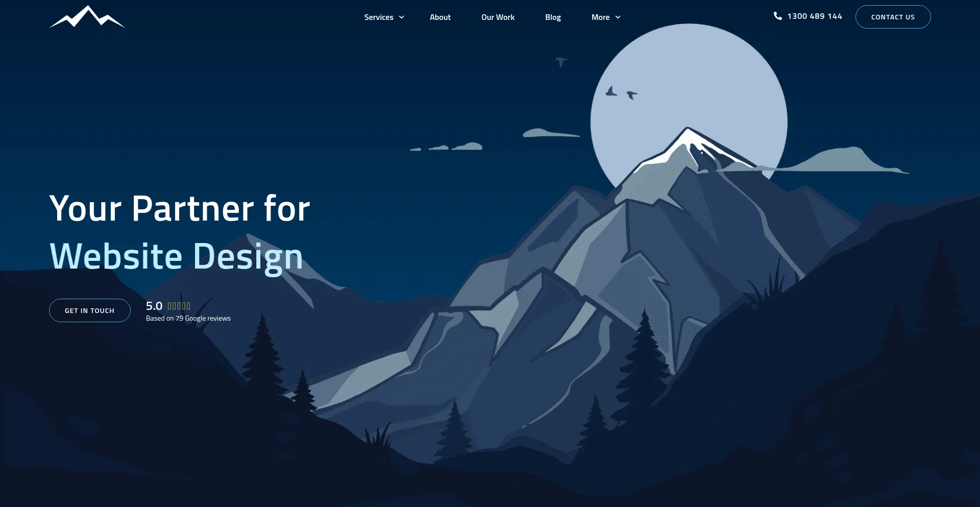 Website screenshot of Whitepeakdigital.com