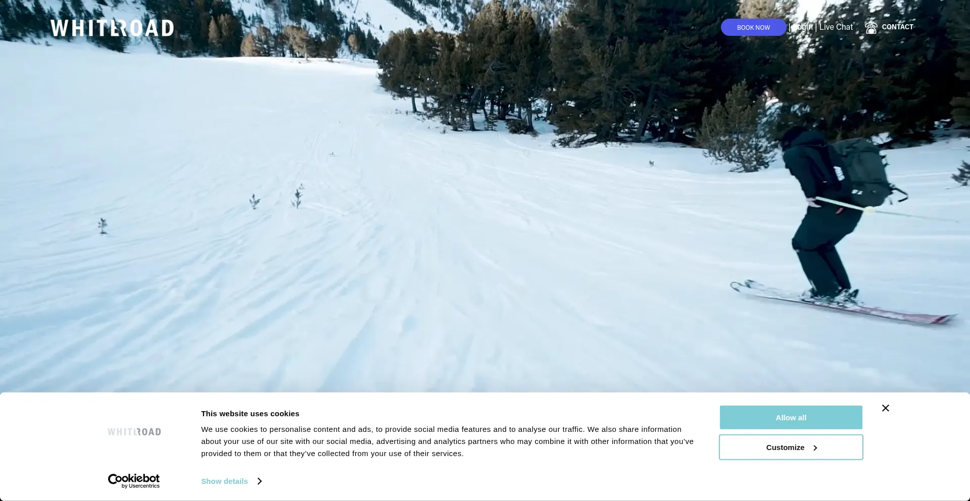 Website screenshot of Whiteroad.co.uk