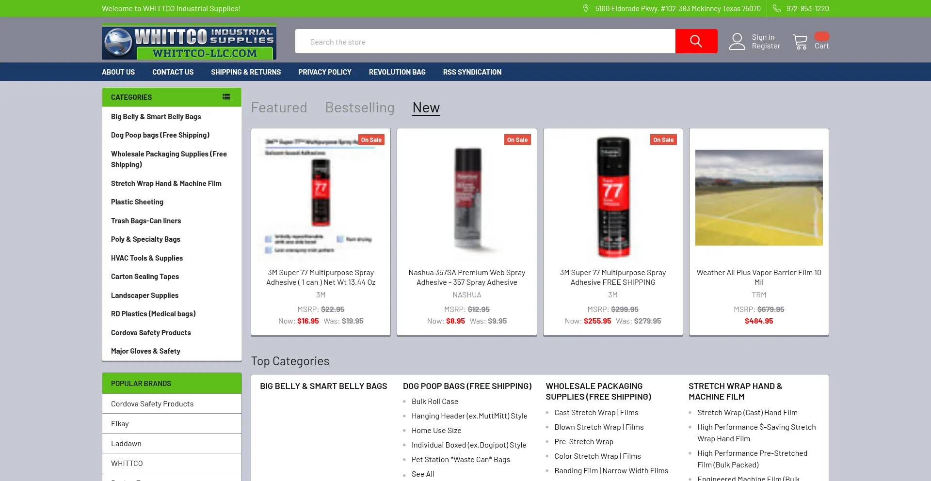 Website screenshot of Whittco-llc.com