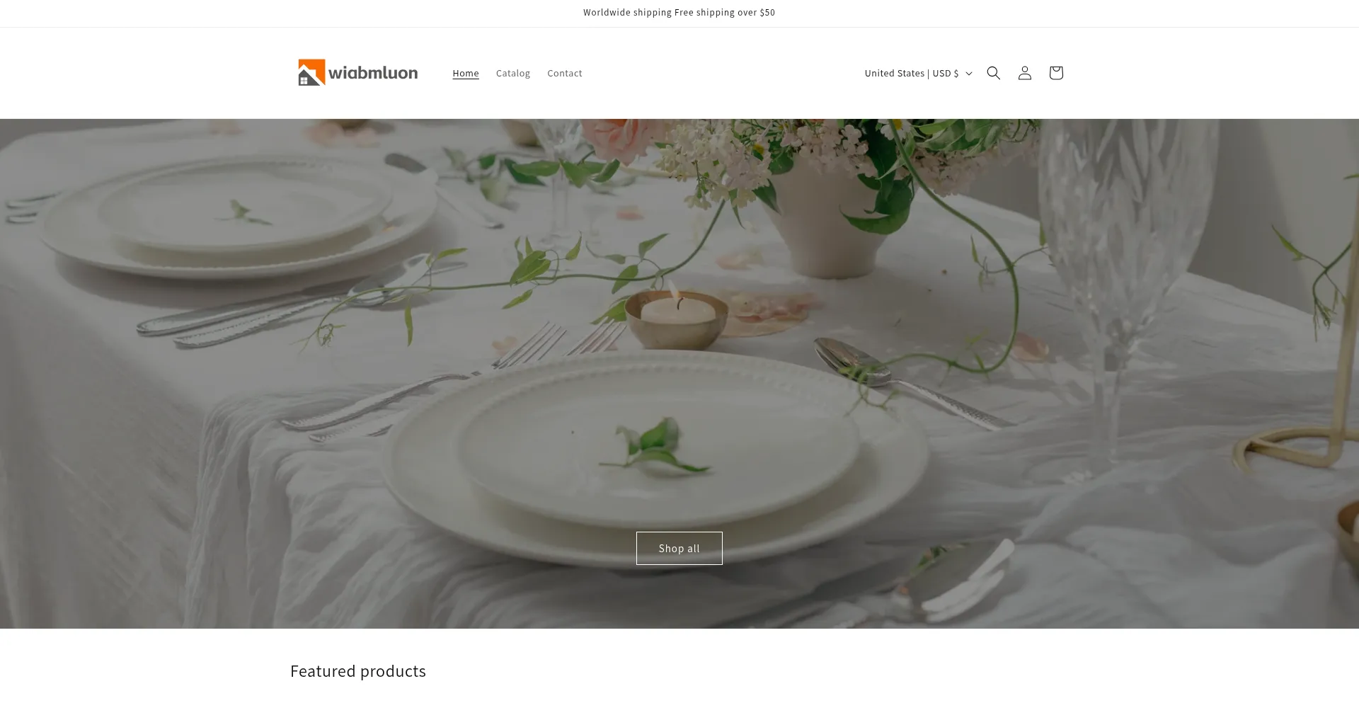 Website screenshot of Wiabmluon.shop
