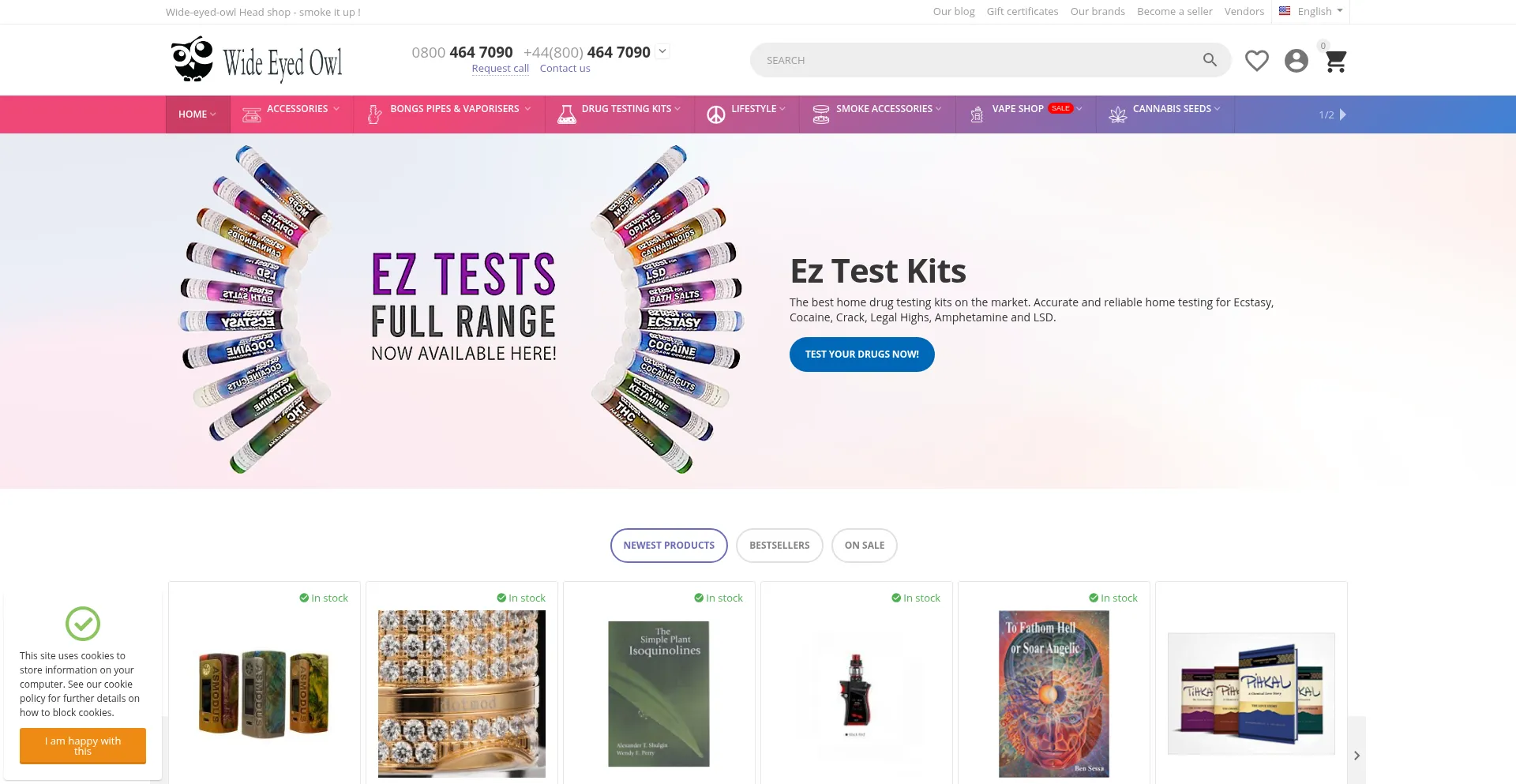 Website screenshot of Wide-eyed-owl.co.uk