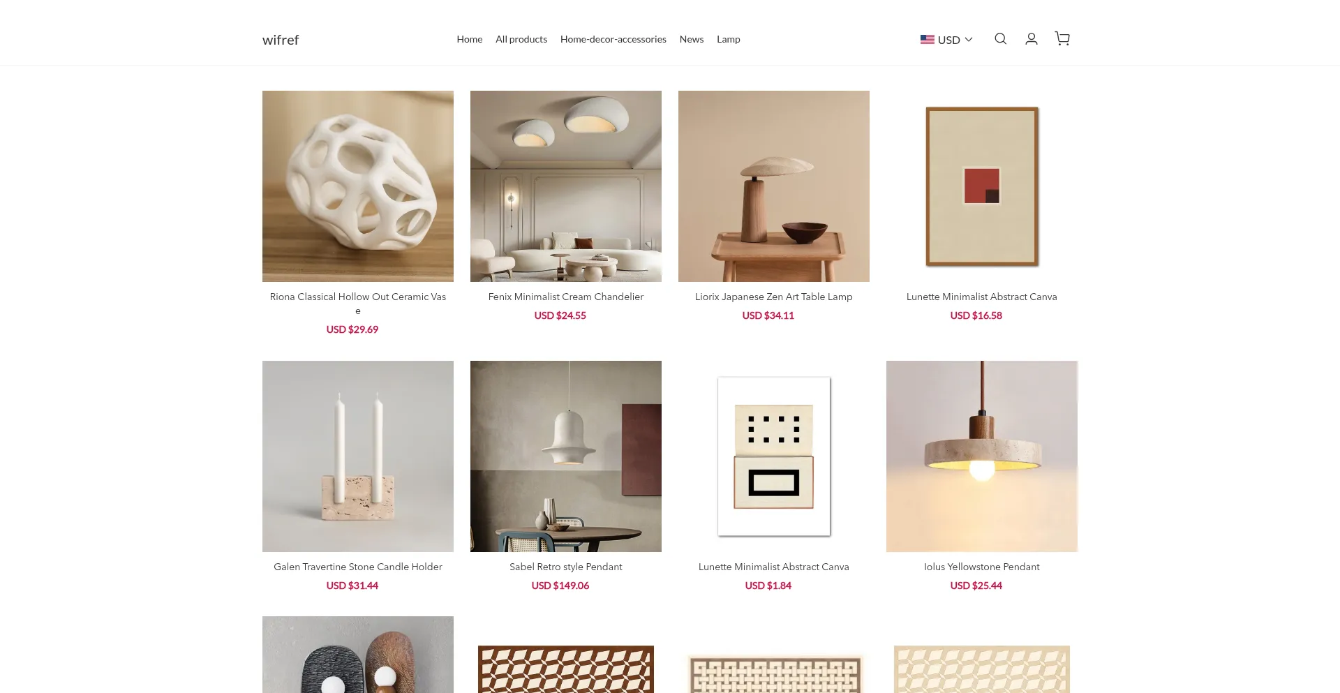 Website screenshot of Wifref.com