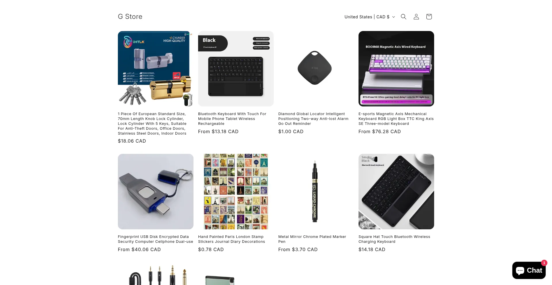 Website screenshot of Wigbkq-rx.myshopify.com