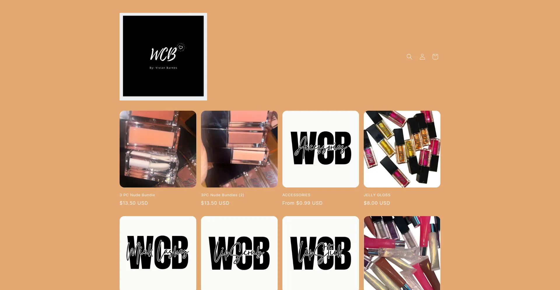 Website screenshot of Wildcosmeticsbeauty.com