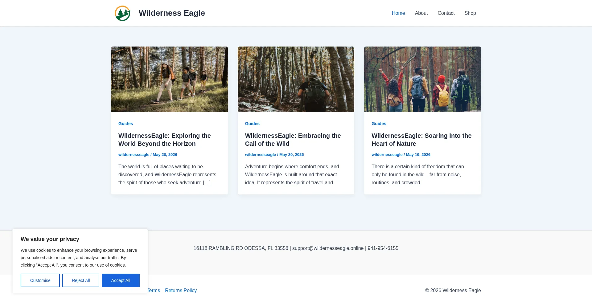 Wildernesseagle.online