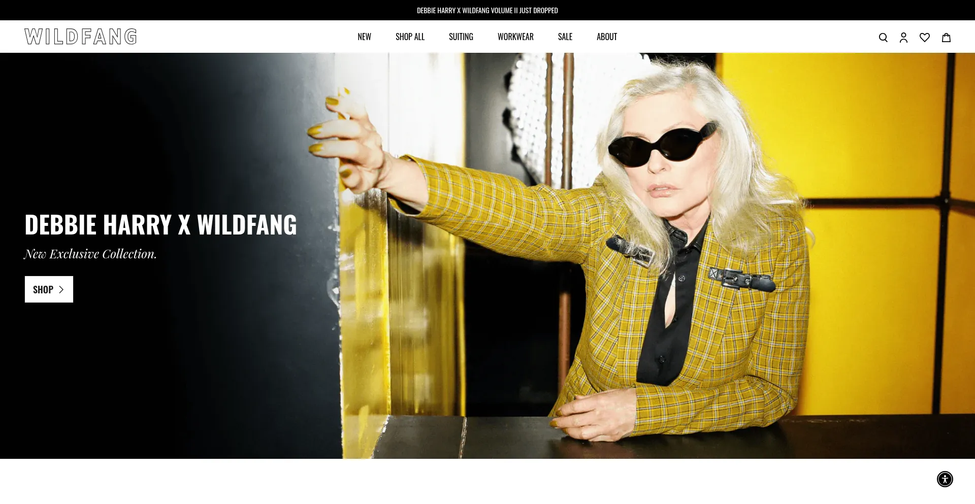 Website screenshot of Wildfang.com