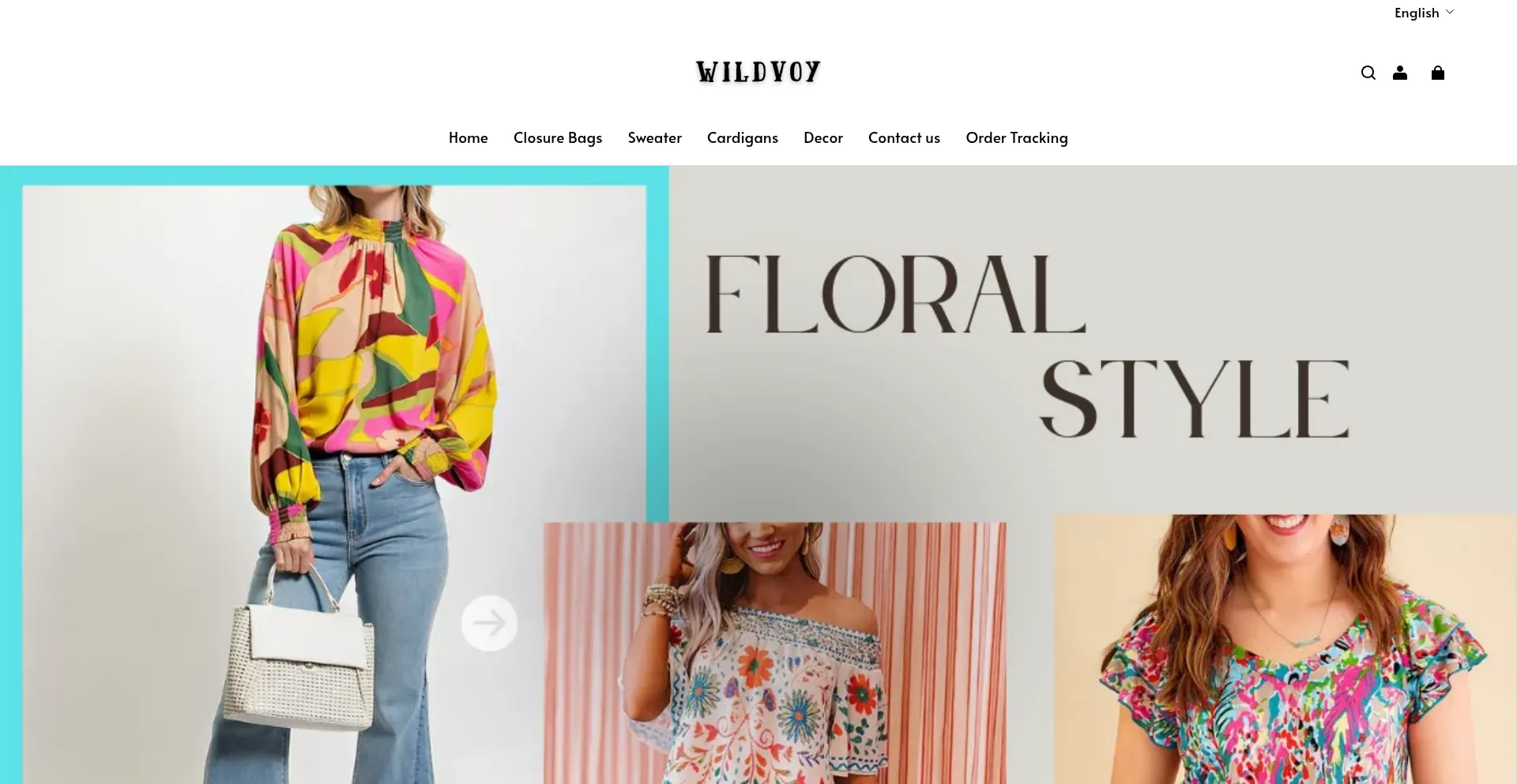 Website screenshot of Wildvoy.com