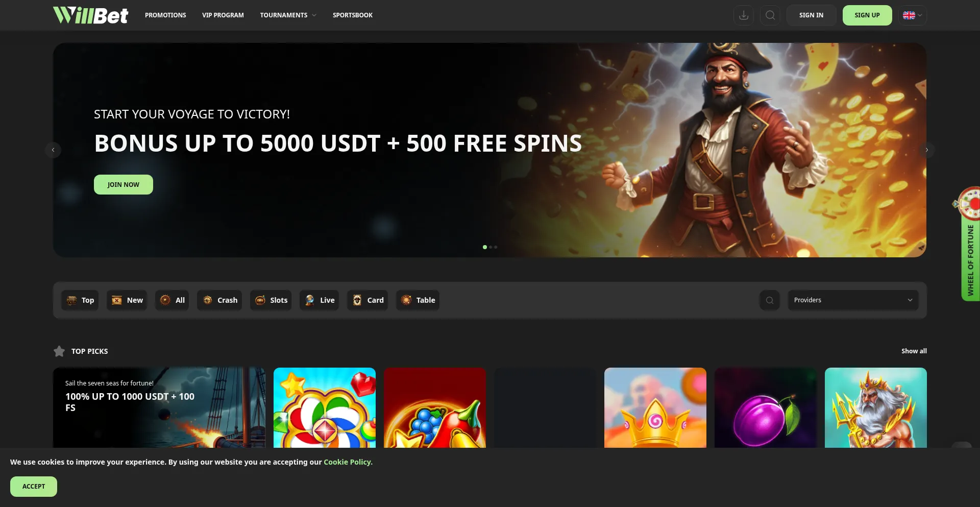 Website screenshot of Willbet3.ai