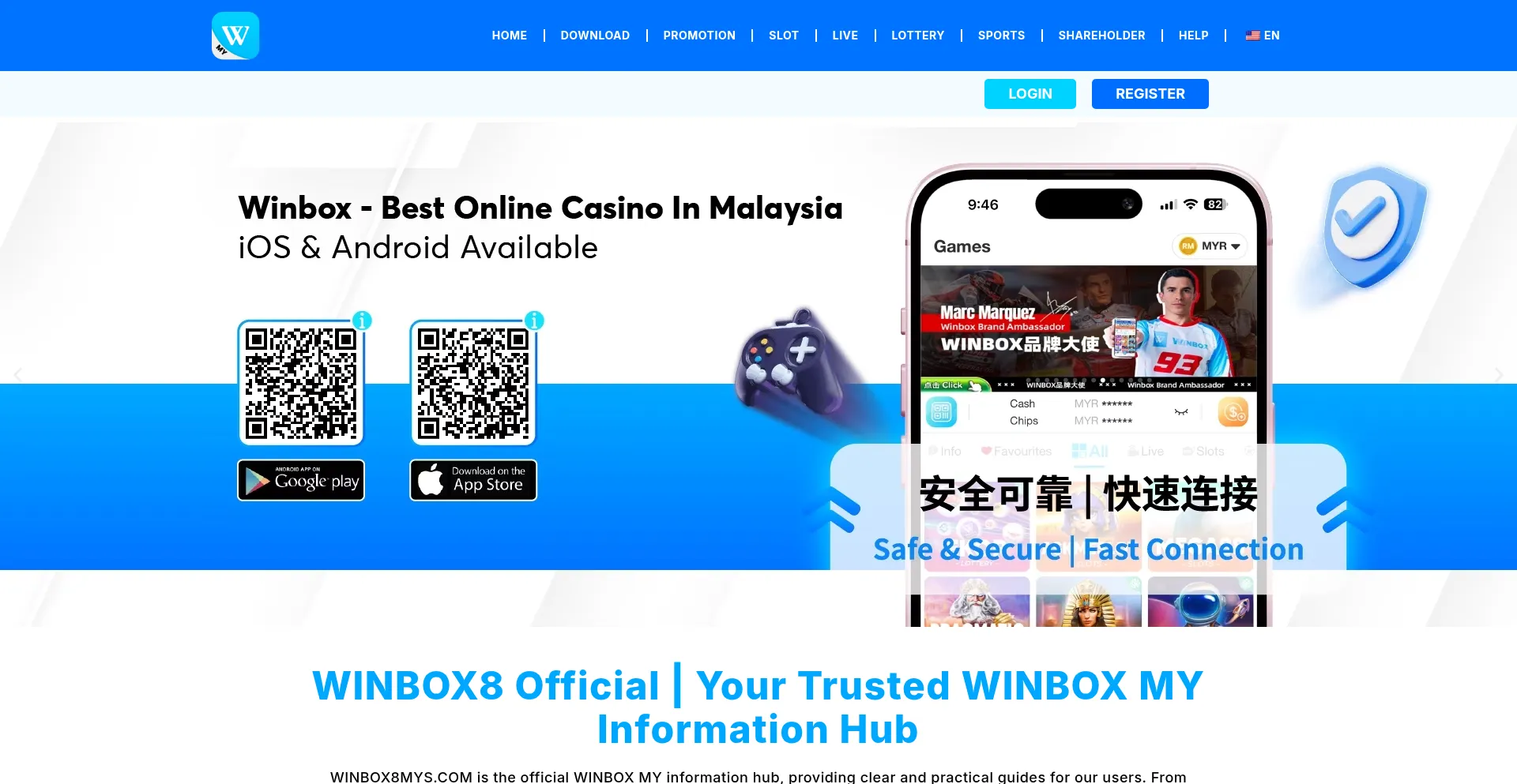 Website screenshot of Winbox8mys.com