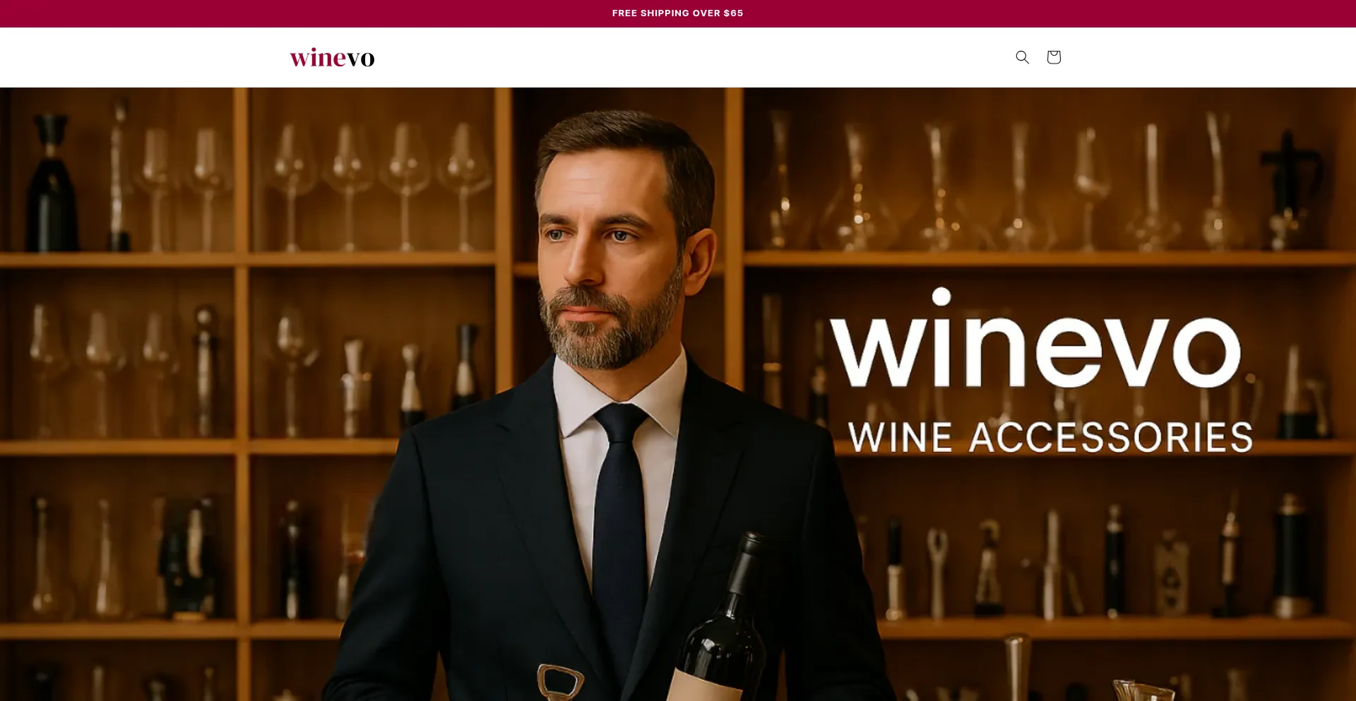 Website screenshot of Wineyvo.com
