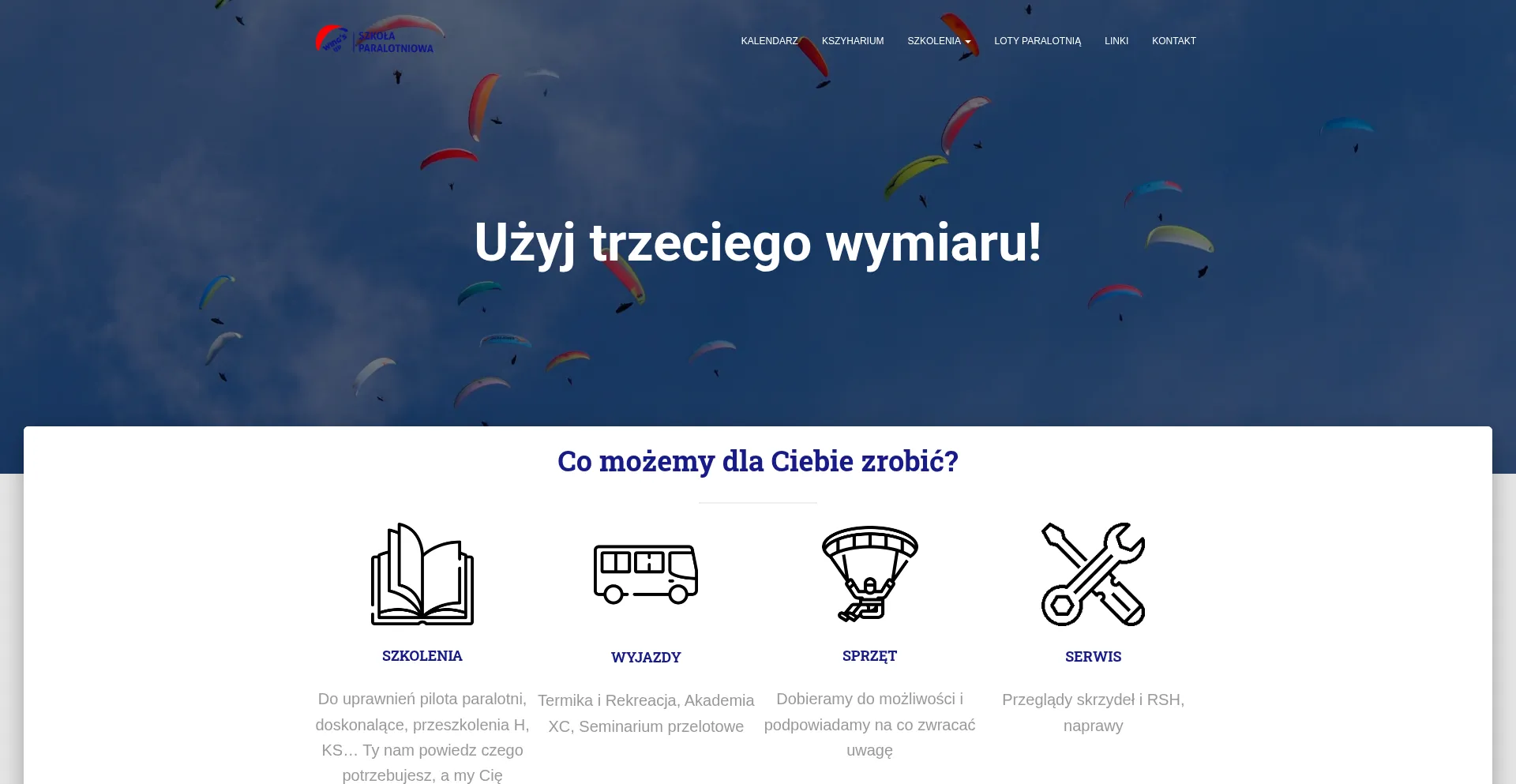 Website screenshot of Wingsup.pl