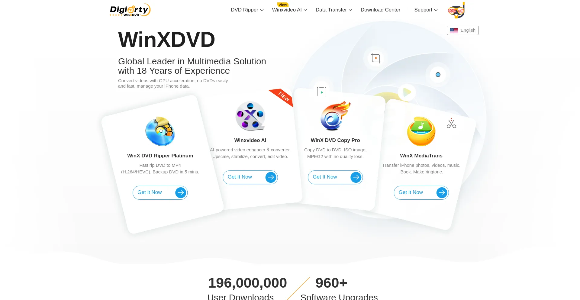 Website screenshot of Winxdvd.com