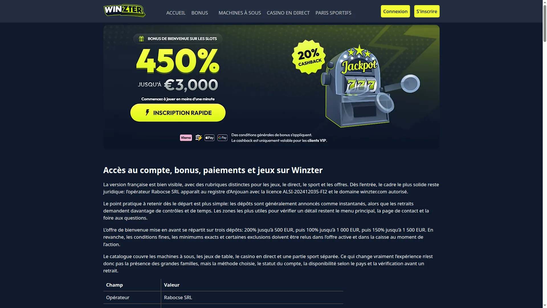 Winzterscasino.com