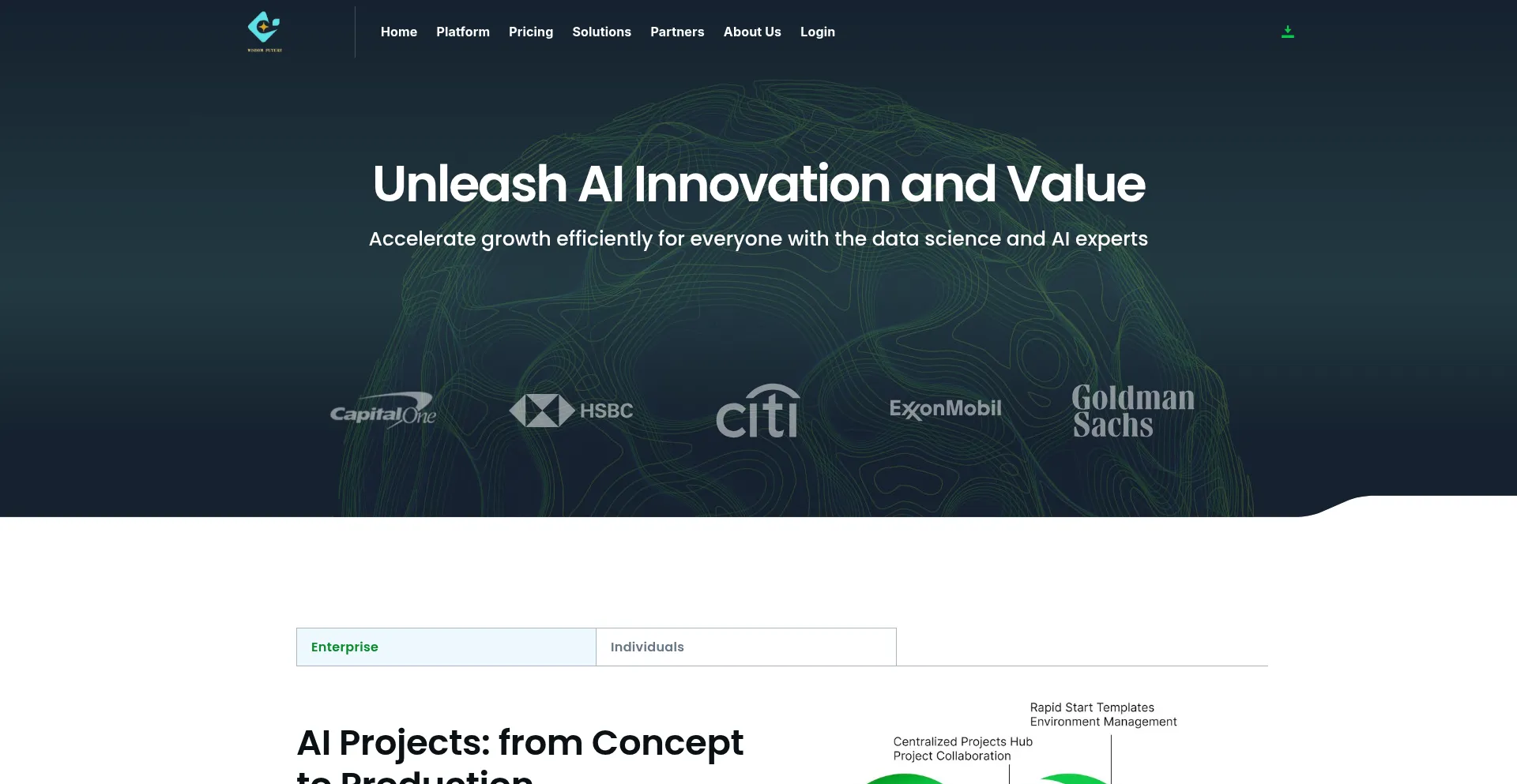 Website screenshot of Wisdom-opensto.com