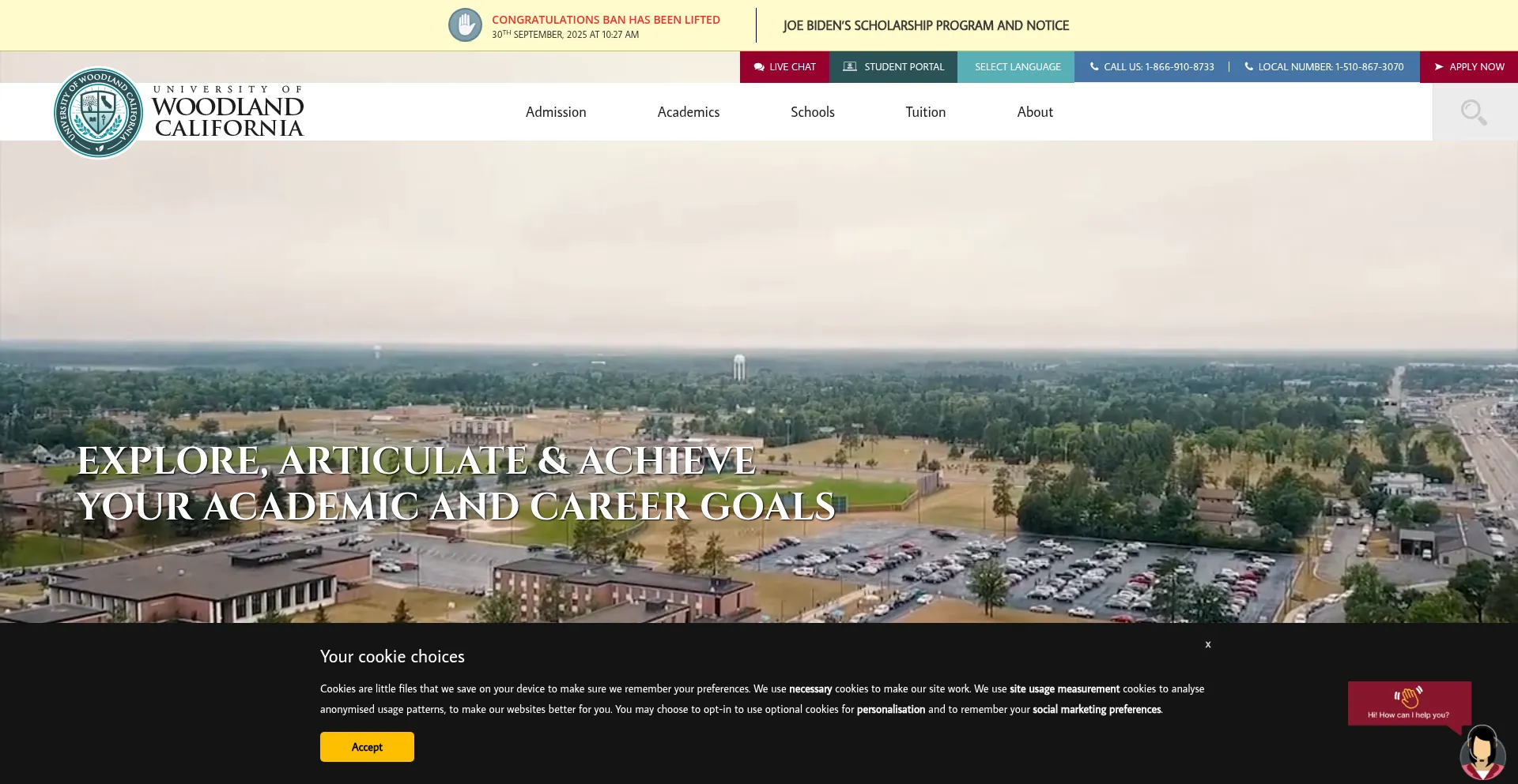 Website screenshot of Wlcu.education