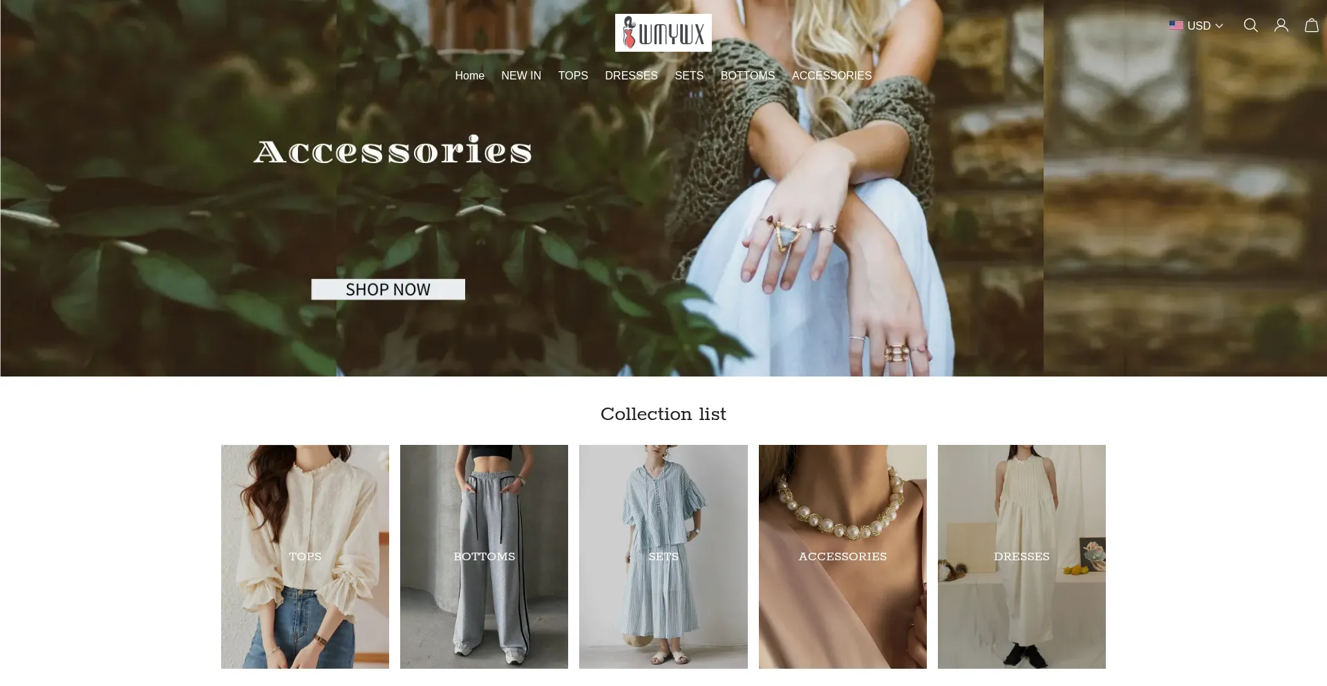Website screenshot of Wmywx.com