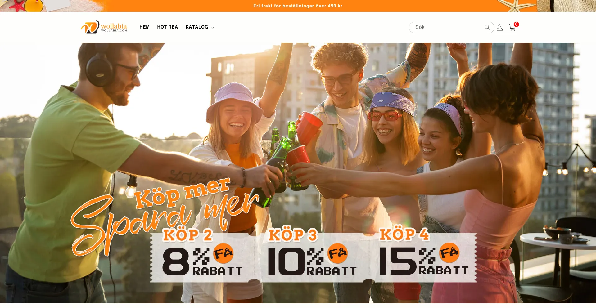 Website screenshot of Wollabia.com