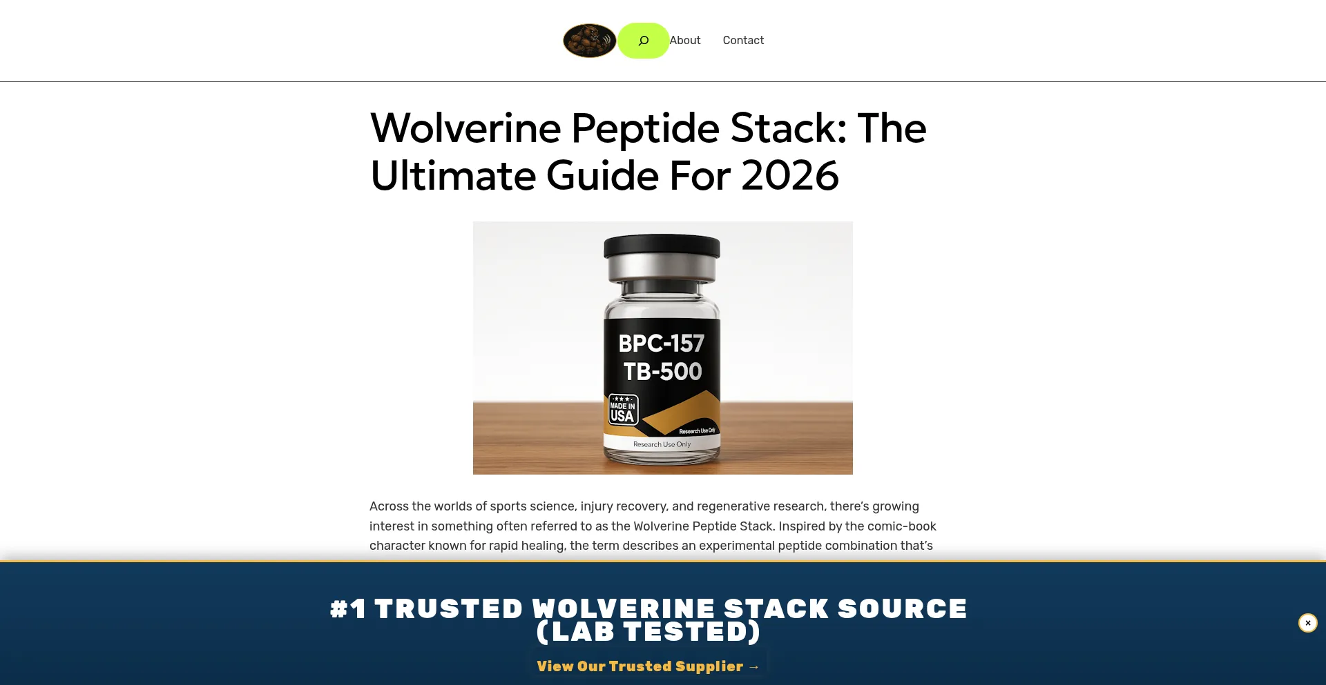 Wolverinepeptidestack.com