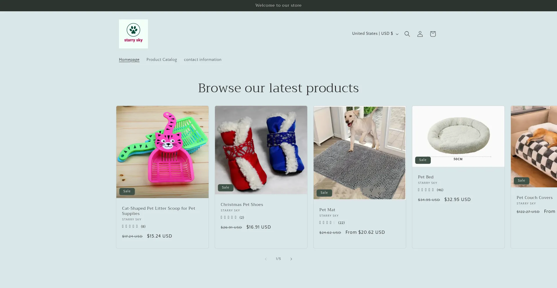 Website screenshot of Wonderfulstarrysky.com
