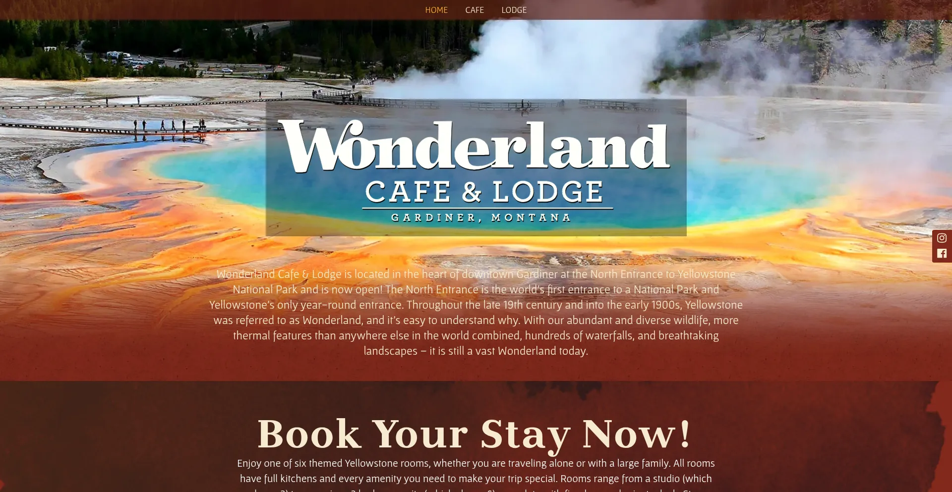 Wonderlandcafeandlodge.com
