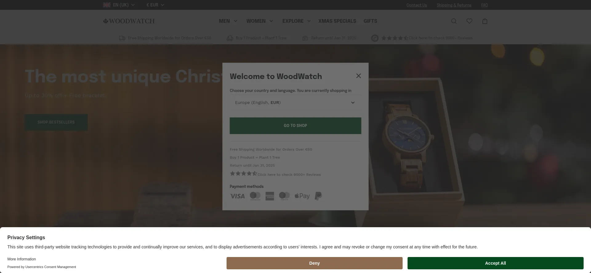 Website screenshot of Woodwatch.com