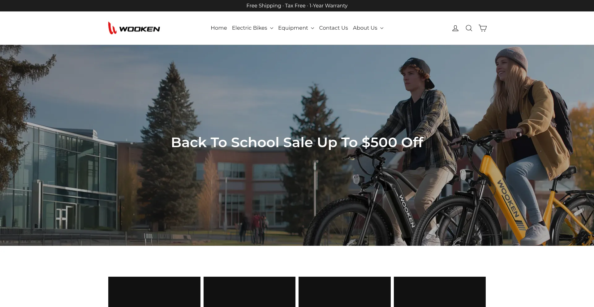 Website screenshot of Wookenebike.com