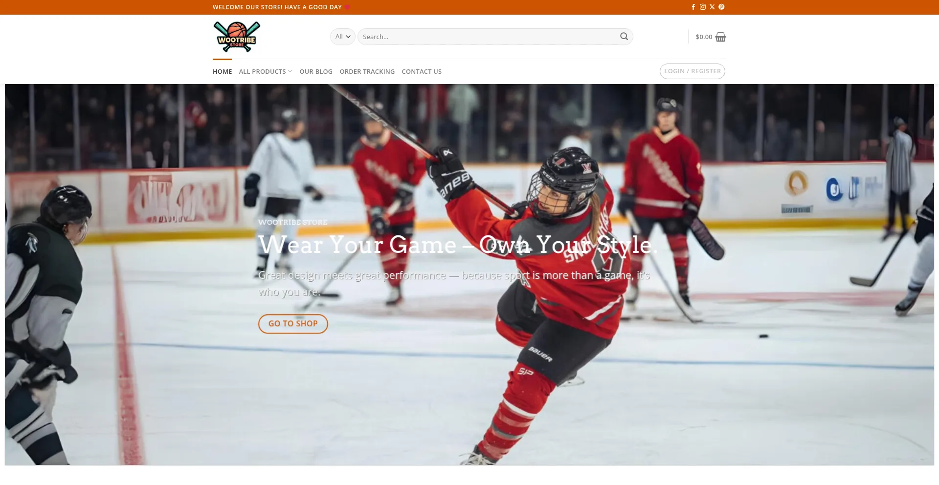 Website screenshot of Wootribe.com