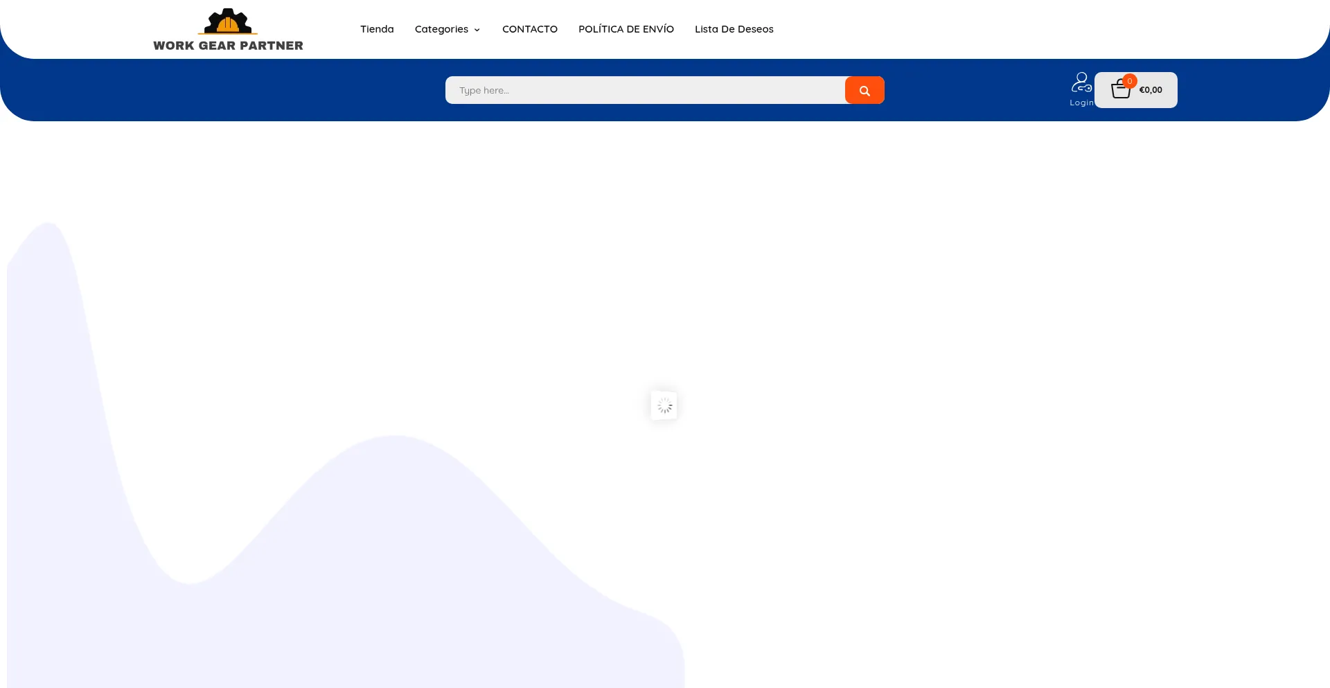 Website screenshot of Workgearpartner.com