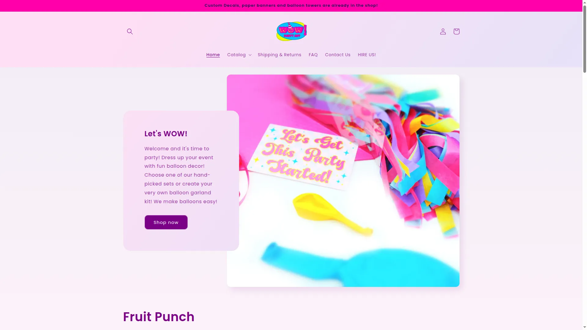 Wowpartyartshop.com