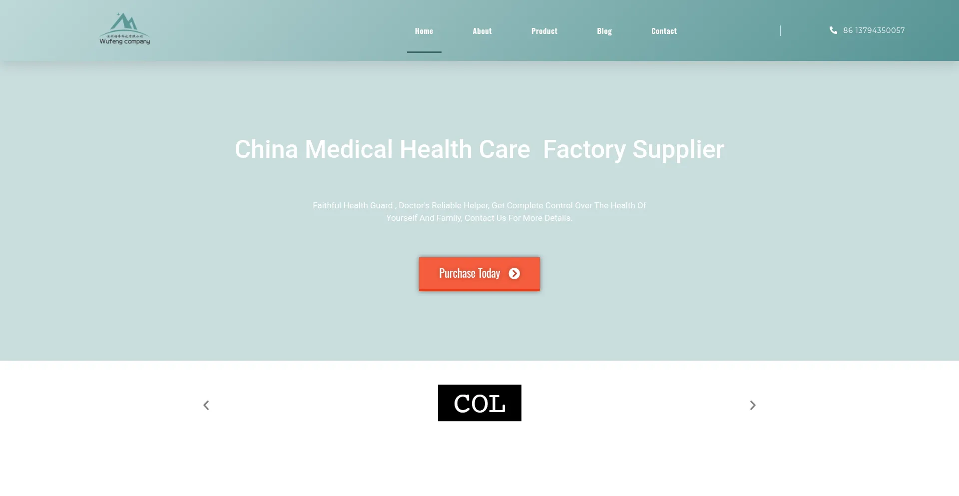 Website screenshot of Wuftech.com