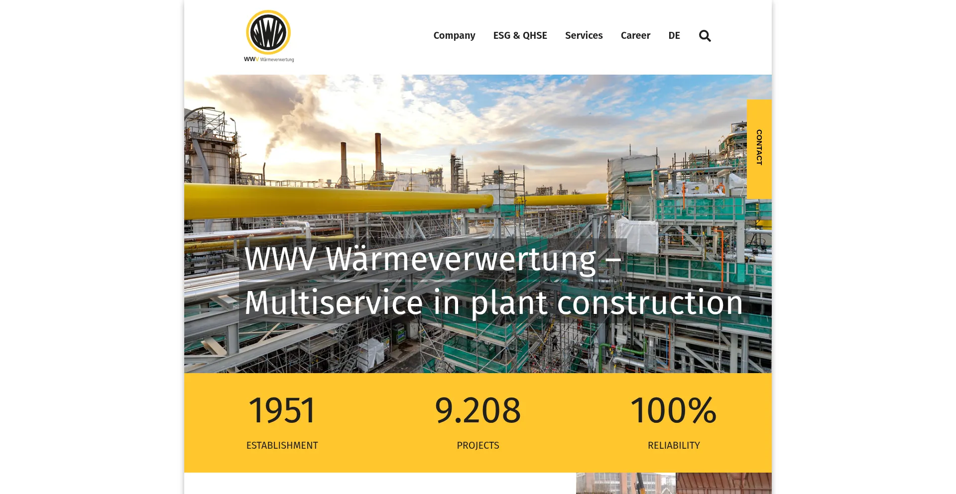Website screenshot of Wwv.de