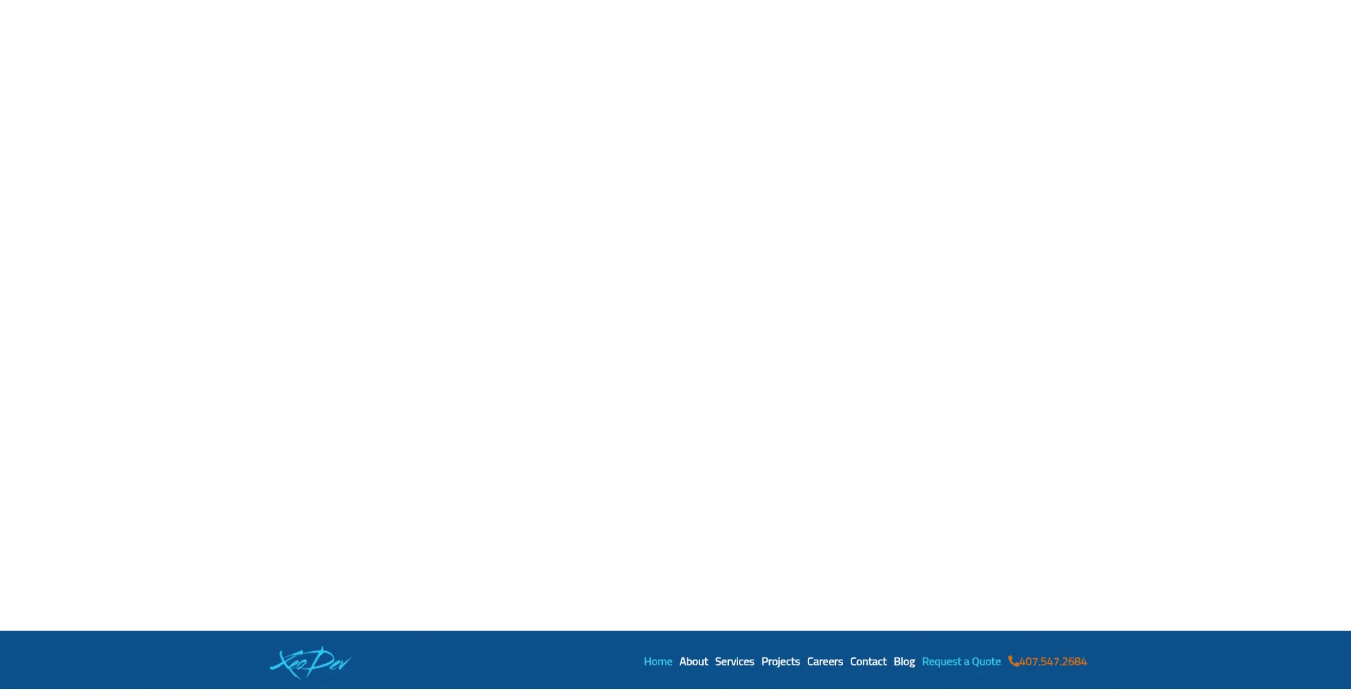 Website screenshot of Xeodev.com