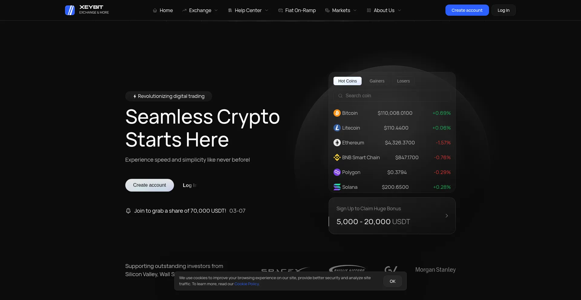 Website screenshot of Xeybit.com