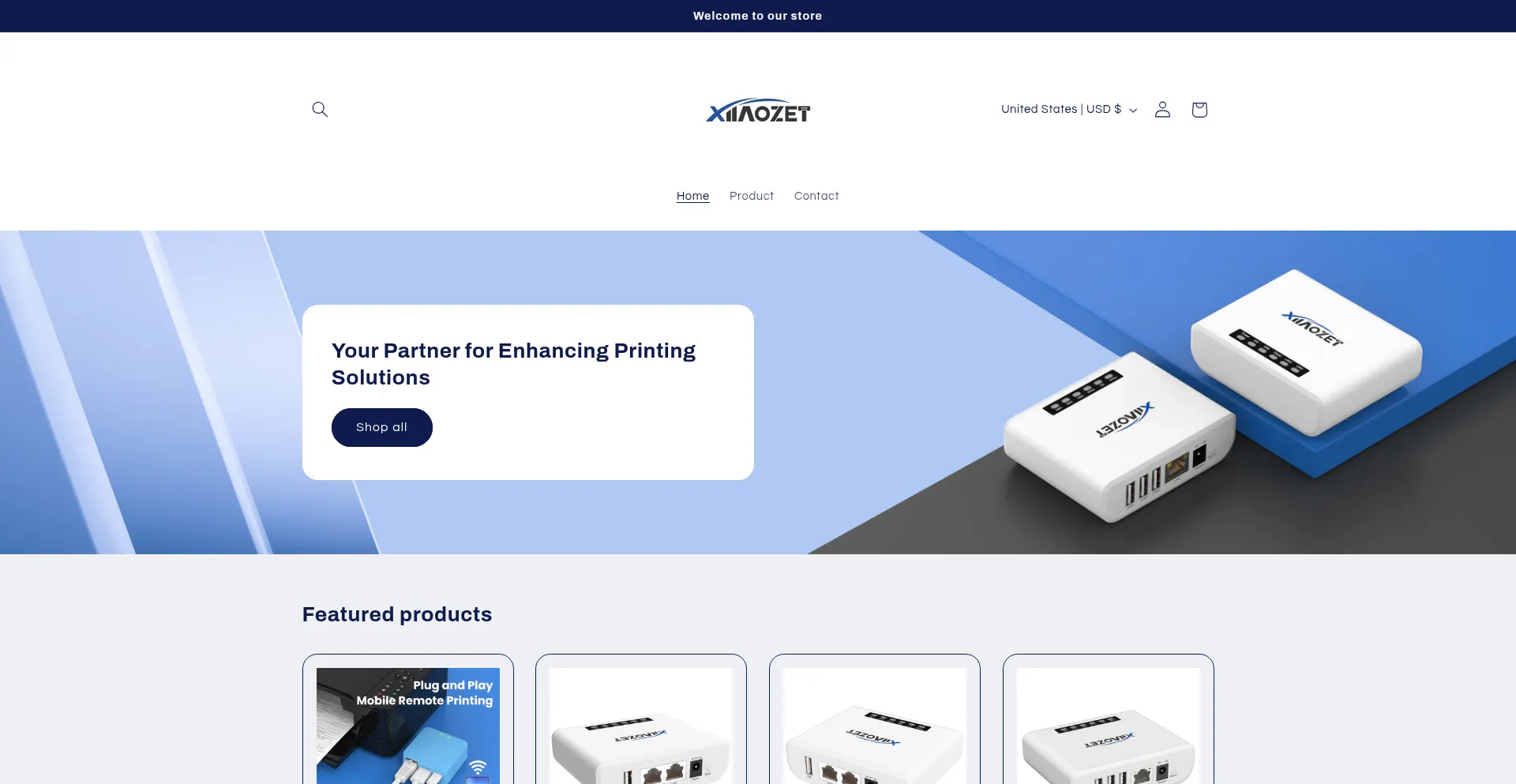 Website screenshot of Xiiaozet.com