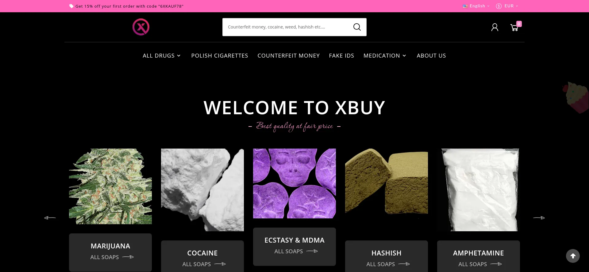 Website screenshot of Xkauf.net