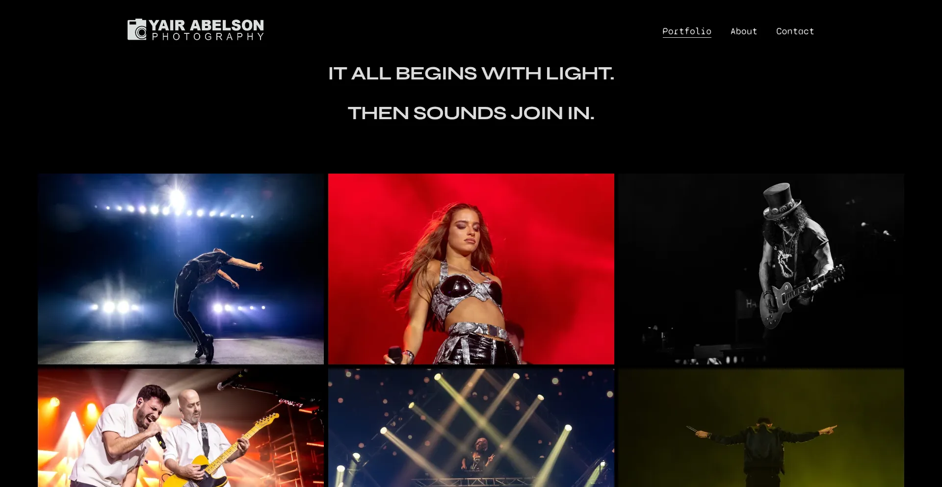Website screenshot of Yairabelson.com