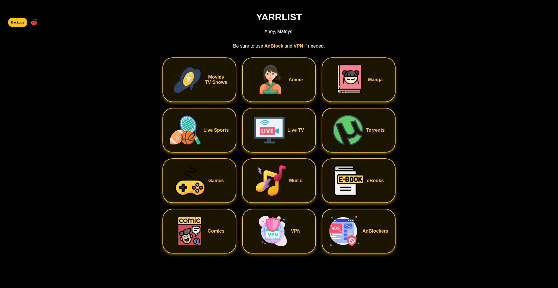Yarrlist.net