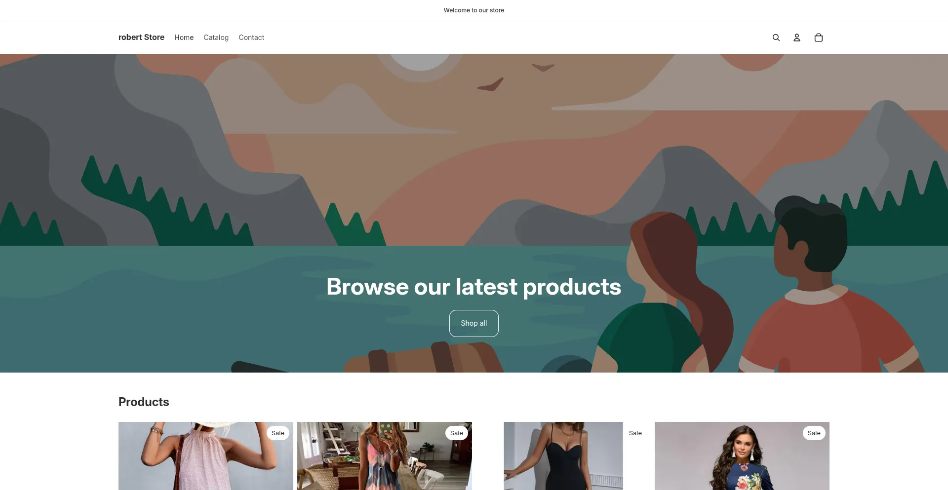 Website screenshot of Yetrir-ef.myshopify.com