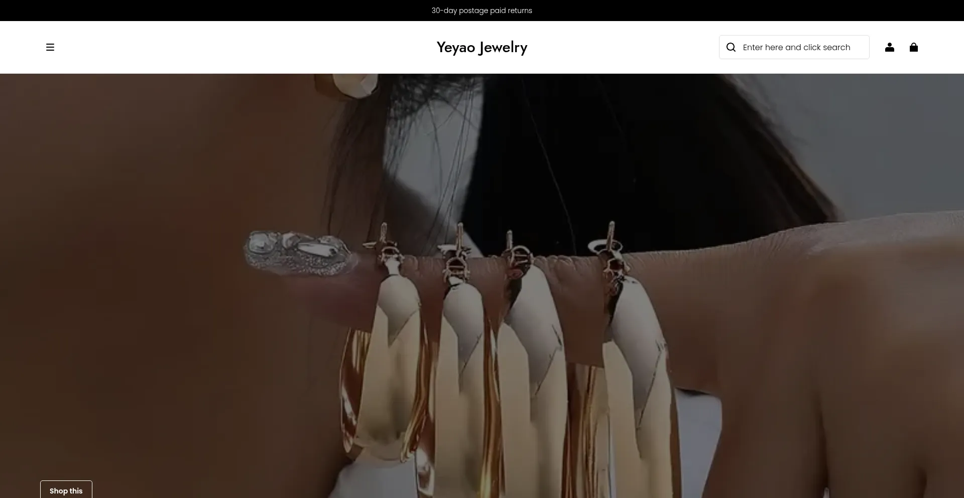 Website screenshot of Yeyaoshipin.com