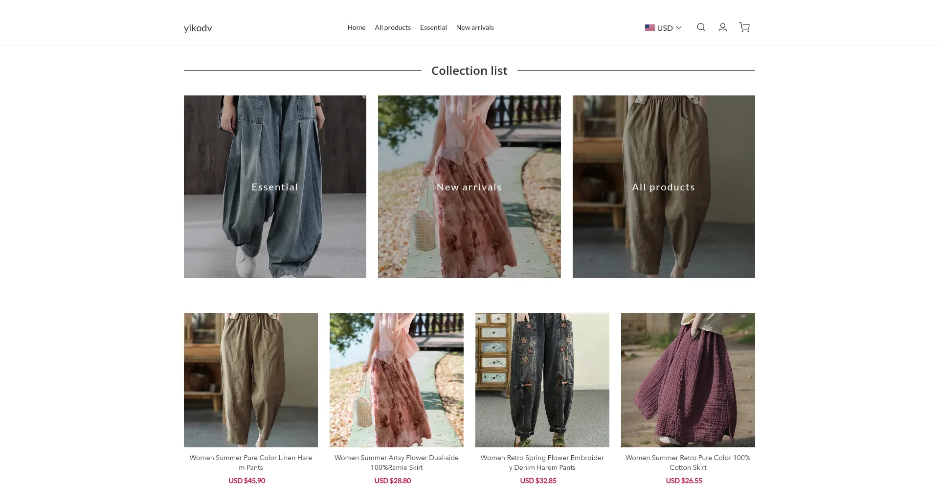Website screenshot of Yikodv.com