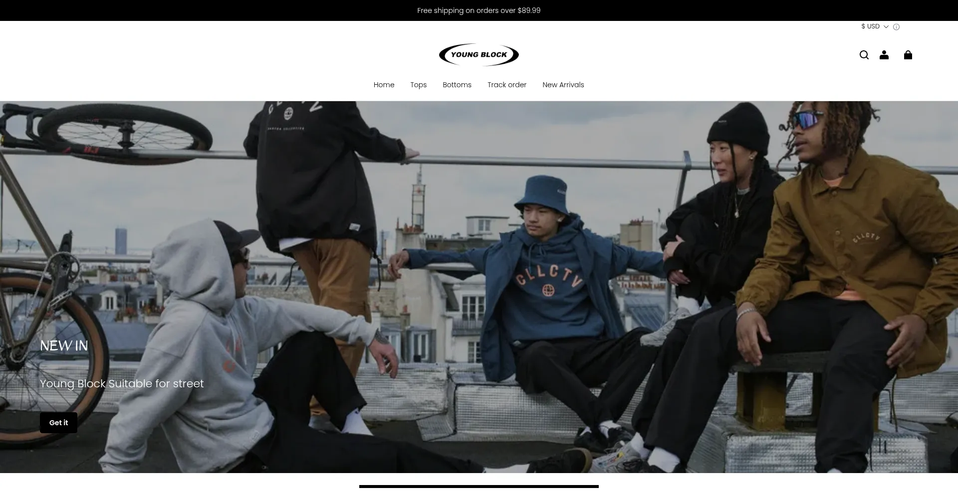 Website screenshot of Young-block.com