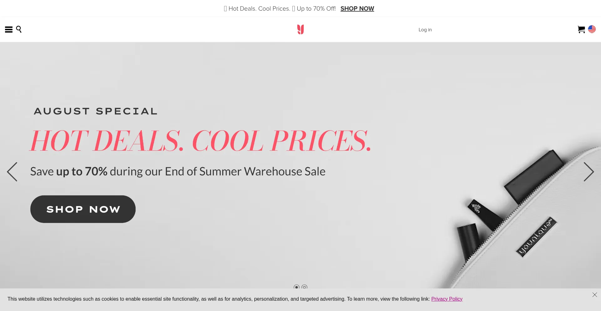 Website screenshot of Youniqueproducts.com