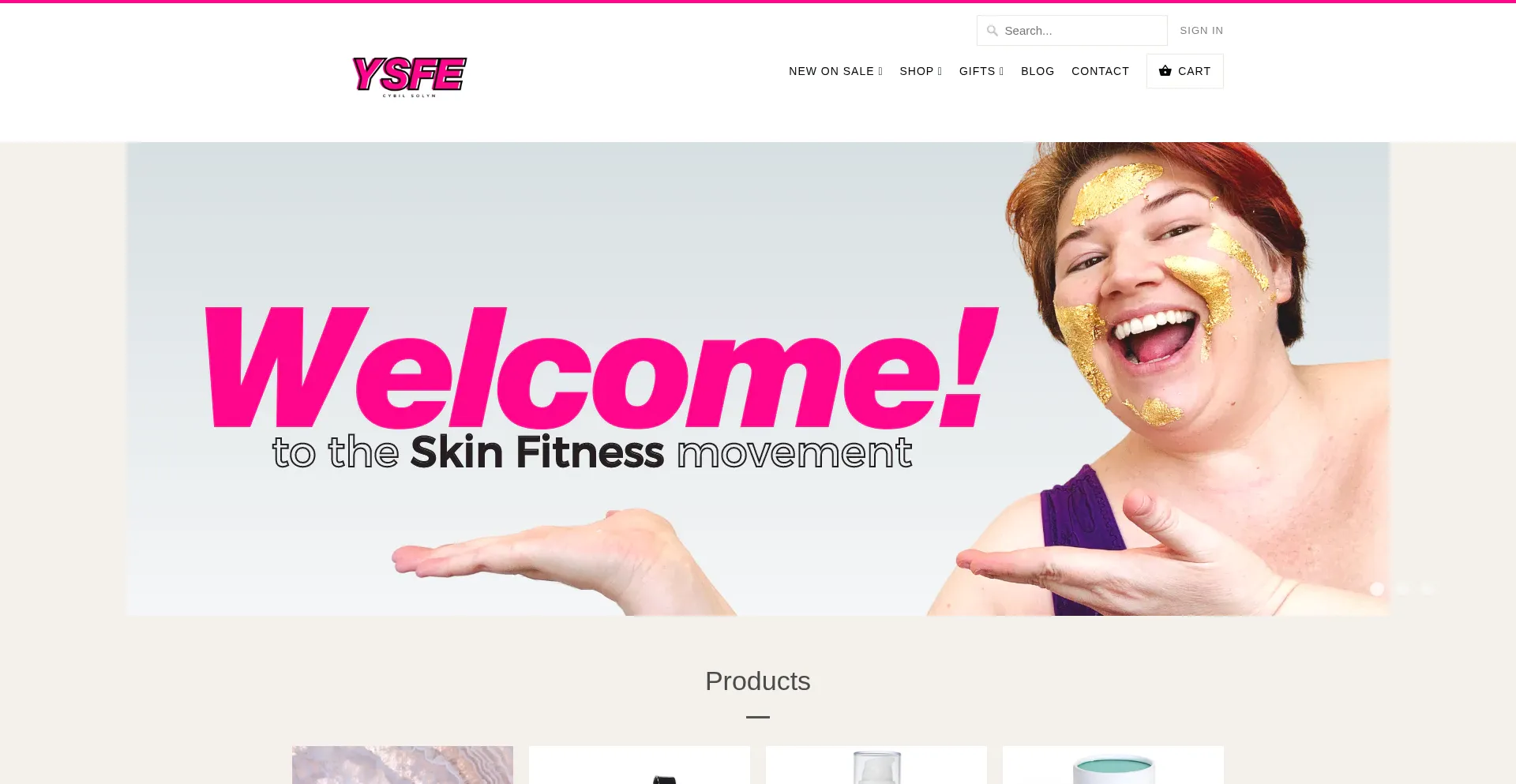 Website screenshot of Yourskinfitnessexpert.com