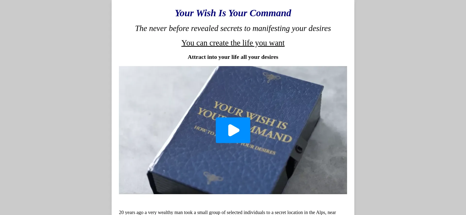 Yourwishisyourcommand.com