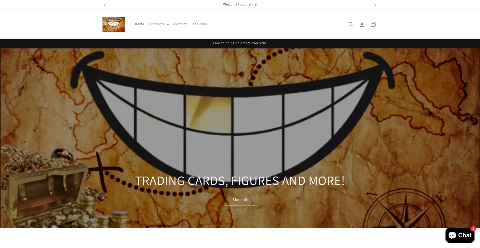 Website screenshot of Youwantmytreasure.com