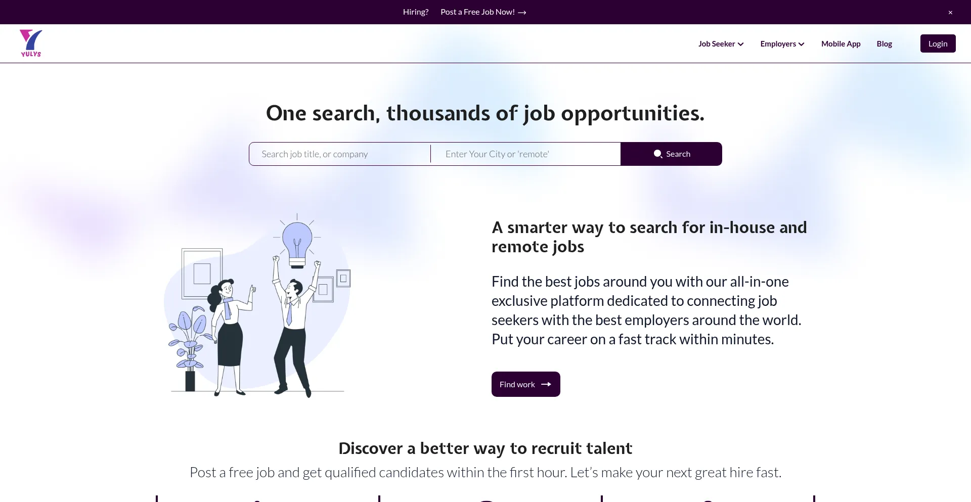 Website screenshot of Yulys.com