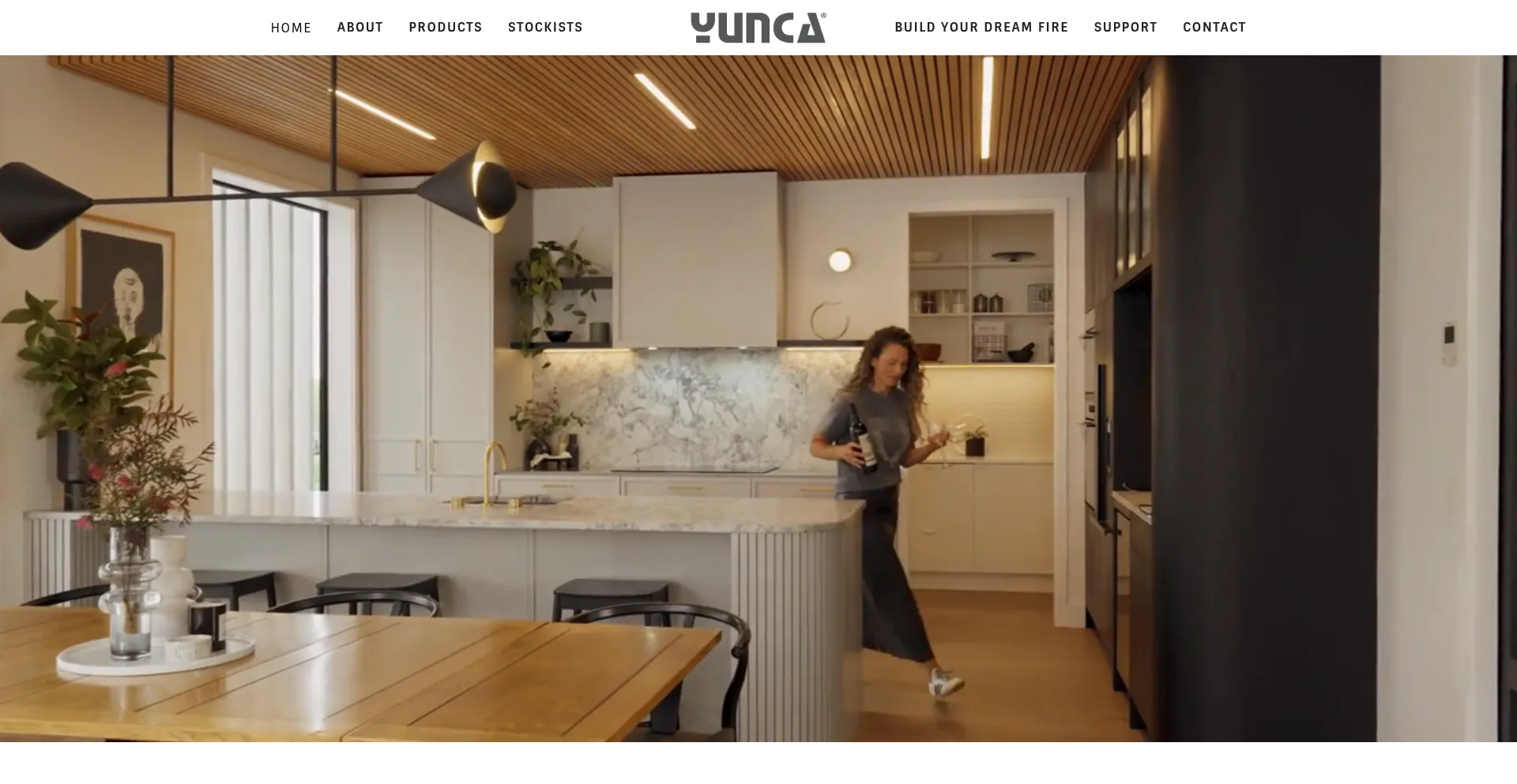 Website screenshot of Yunca.co.nz